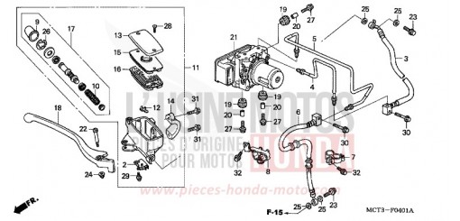 FR. BRAKE MASTER CYLINDER (FJS600A3/A4/A5) FJS600A5 de 2005